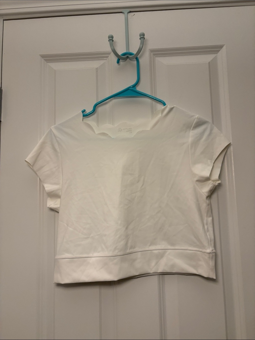 Offline by Aerie Goals Scallop Top